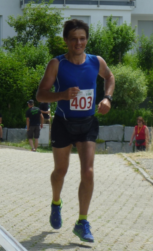 Gersbach, erstes Rennen, erster Zieleinlauf Gersbach, erstes Rennen, erster Zieleinlauf